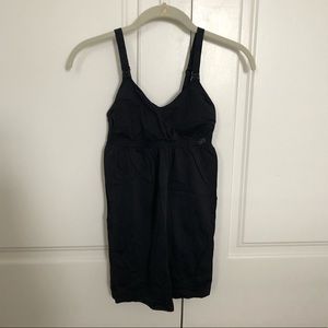 Cantaloop nursing tank, black size S